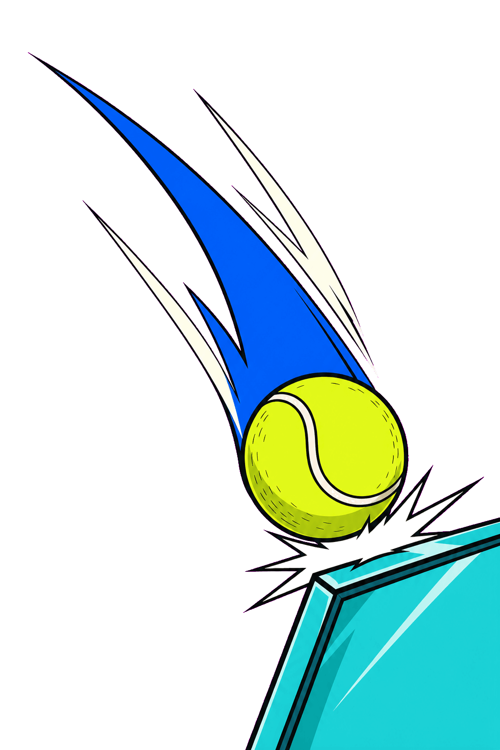 Traiettoria grafica di uno smash